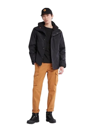 Timberland Water Resistant 3in1 Jacket Erkek Siyah Mont Siyah