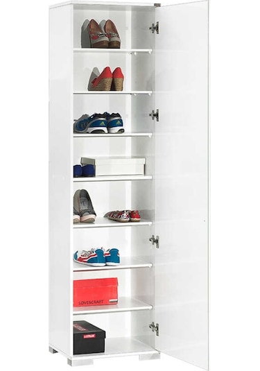 Diamond Kapaklı Dolap 8 Bölmeli - Lake Beyaz