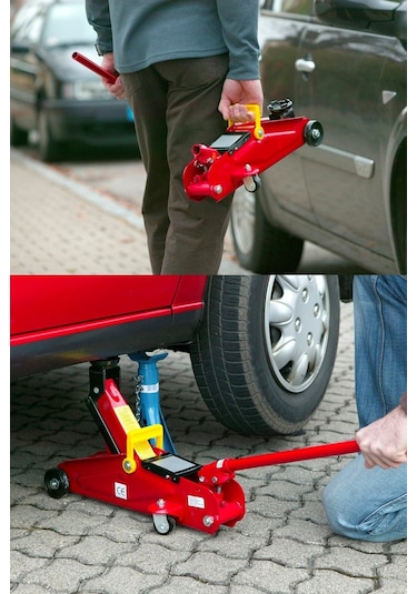 Moonshop 2 Ton Sızdırmaz Sağlam Dayanıklı Kaynak Gövde Hidrolik Timsah Kriko