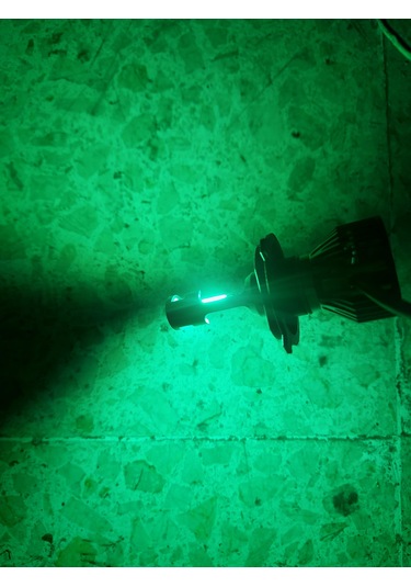Ricco H4 Slim Mini Led Xenon Green Yeşil Renk 8000lm H4 Yeşil Led Zenon