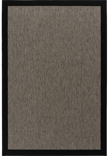 Cool Halı Prag Siyah Keten Hav Toz Vermez Kolay Temizlenen Hasır Dokulu İnce Düğüm İthal Sisal Halı