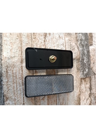 Motosiklet Uyumlu Reflektör Dikdörtgen Beyaz 3.5cm X 9cm