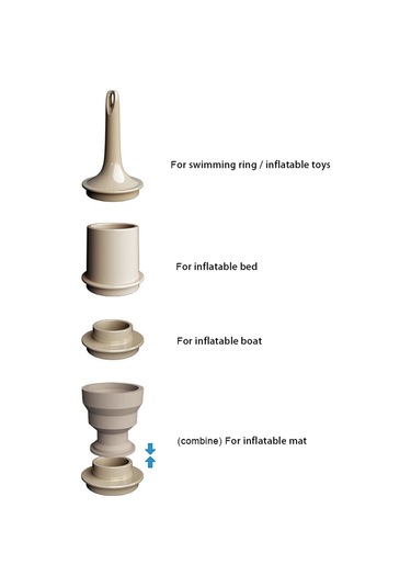 Yifomall Kamp Ve户外活动用 3600mah Pil Liçili Hızlı Şişirme/boşaltma Pompa, 4 Modlu Led Işık, 650l/dakika Hız, 2500-4800pa Basınç