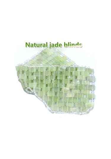 Doğal Yeşim Göz Maskesi Soğutma Yeşim Uyku Göz Maskesi Masaj Terapi Yeşim Taş Anti Aging Gölge Kapak Gevşeme Gevşeme Göz Masaj Enstrümanı Qxunvx Çok Renkli