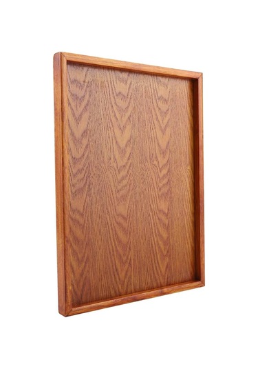 Servis Tepsisi, Dikdörtgen Ahşap Çay Tepsisi Otel Ev Mutfak Tepsileri Atıştırmalık Tepsisi Kahvaltı Tepsisi Gıda Saklama Kabı 36 27cm