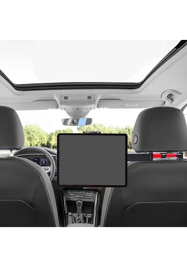 Chuangyinshop Siyah Mobil Araç Koltuğu Baş Destek Yastığı Tablet Telefon Tutucu