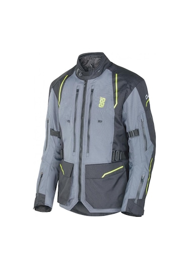 Oj Endurance Motosiklet Ceketi Gri - Sarı - Siyah
