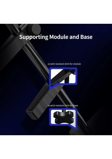 Ximistore9 Gm962 Alüminyum Masaüstü Ekran Kartı Tutucu - Dikey Montajlı, Isı Dağıtıcı Destekli Sabitleme Aracı Siyah