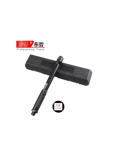 Aubyhe 45 Dişli Yuvarlak Boru Torque Anahtarı - 3-33nm Hassas Ayarabilir Elektroforezli Tork Anahtarı 1/4