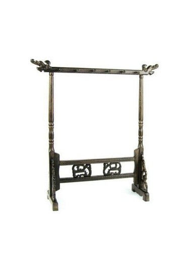 Willowhaven Ahşap Çin Fırça Kalem Asılı Musluk Tutucu 6 Asılı 12-pin Kaligrafi Standart Çok Renkli