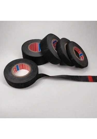 9/15/19mm Elektrik Bandı Isıya Dayanıklı Yapışkan Bez Kumaş Bant Otomotiv Kablo Bandı Kablo Demeti Kablo Demeti Elektrik Isı Bantları 19mm