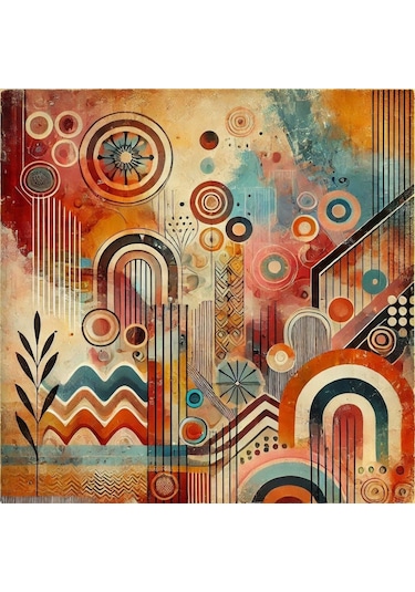 İskandinav Soyut Tablo Set Çerçevesiz 50x50cm Pvc Tablo 4'lü Set 023 Her Bir Tablo 50x50cm Büyüklüğündedir.