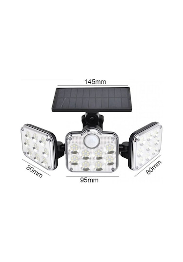 Powermaster Sensörlü Kumandalı 138 Ledli Solar Lamba Jd-2858 (536078203)