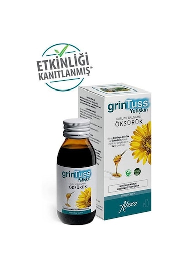 Grintuss Bitkisel Şurup 100 Ml - Yetişkinlere Özel