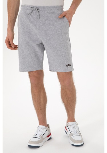 U.s. Polo Assn. Erkek Gri Melanj Şort Örme 50305933-vr086 GRI MELANJ
