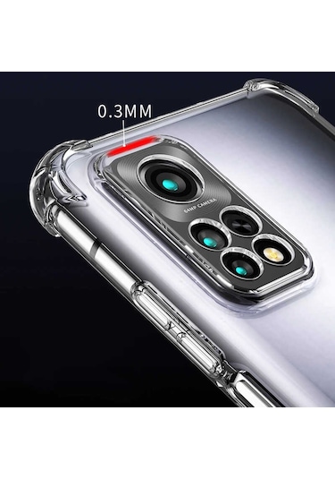 Zore Mi 12t Kılıf Msra Kamera Korumalı Nitro Anti Shock Silikon - Renksiz Renksiz