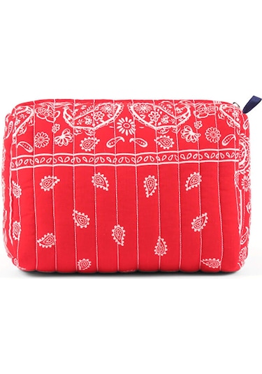 Şal Desen Kozmetik Çantası S26cnt009 Us26cnt00941 Kırmızı