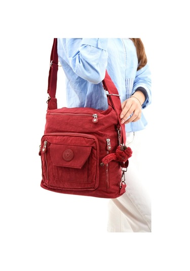 İster Sırt İster Omuz İster Çapraz Askılı Fonksiyonel Kullanım Kadın Çantası 30 30 Cm Büyük Boy 001