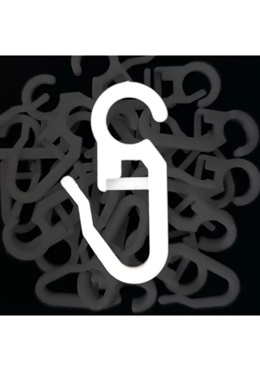 P2p Online Drapery Hooks Tül Perde Pengeseleri Kornişler İçin 25 Adet. 198709905 Beyaz