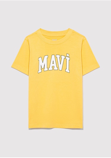 Mavi - Mavi Logo Baskılı Sarı Tişört 7610109-71377 Sarı