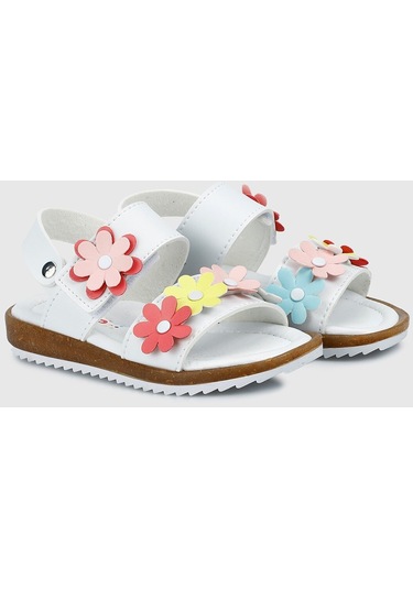Wendy K-62 Kız Çocuk Günlük Sandalet Beyaz