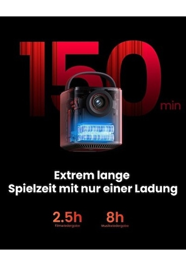 Anker Nebula Mars 3 Air 2023 400 Lümen Akıllı Taşınabilir WiFi Kablosuz Projeksiyon