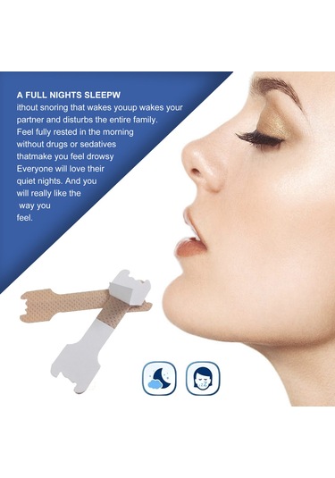 Hangfox Uyku Konforu Uyku Apne Tıraşlama Engelleme Burun Bandı, 100 Adet/ Kutuda, Nefes Alımı Sağlama Ve Uyku Kalitesini Artırma