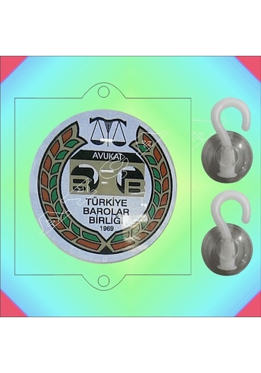 Barolar Birliği Avukat Vantuzlu Araç Stikiri Çok Renkli