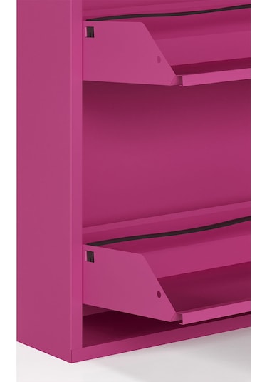 Ceha Kilitli 4'lü Metal Ayakkabılık Pembe - K.AYK-4 /AB4010/KL Pembe
