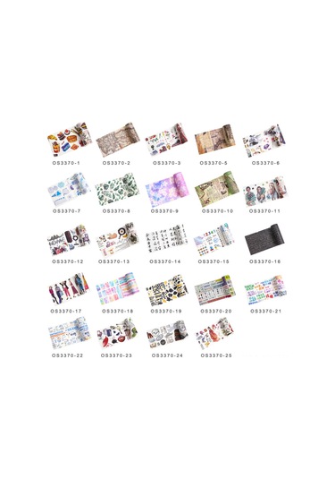 Vkemall Renkli Ve Desenli Washi Bant - 100mm Genişlikte Dıy Dekorasyon Ve El İşleri İçin Yapışkanlı Bant