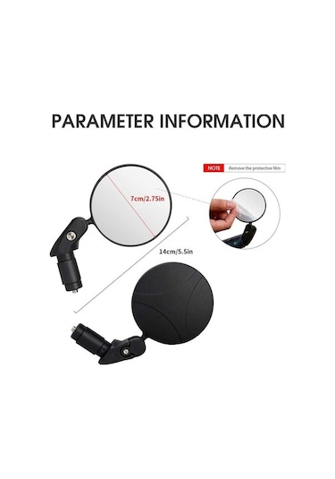 Yifomall Sones Bisiklet Geniş Görüş Geribakış Aynası - 360 Derece Döner, Hd Anti-glare, Tüm Kollara Uyumlu, Yüksek Güvenlik