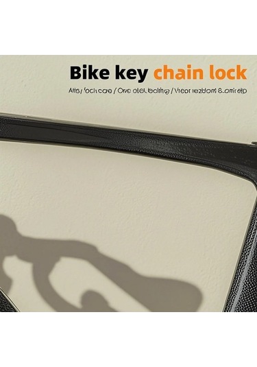 Besthome1 Dayanıklı Bisiklet Zincir Kilidi - Çift Anahtarlı, Erimeye Dayanıklı, 93.5cm Uzunluk