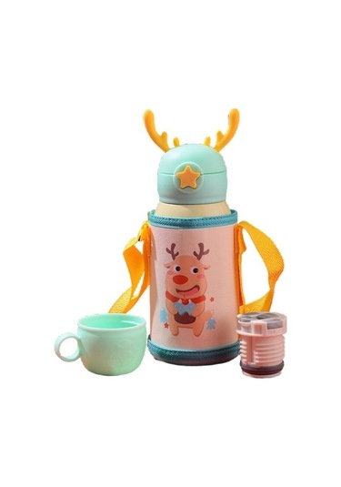 Paslanmaz Çelik Taşınabilir Yalıtımlı Çocuk Suluk 500 Ml I5h0dj Sarı