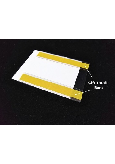 50 Adet C Tipi 8x10 Cm Depo Ürün Etiketliği Şeffaf Yapışkanlı