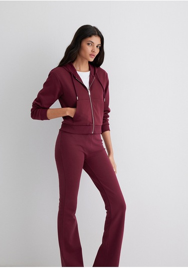 Mavi - Kapüşonlu Bordo İnterlok Sweatshirt 1s10424-70394 Bordo