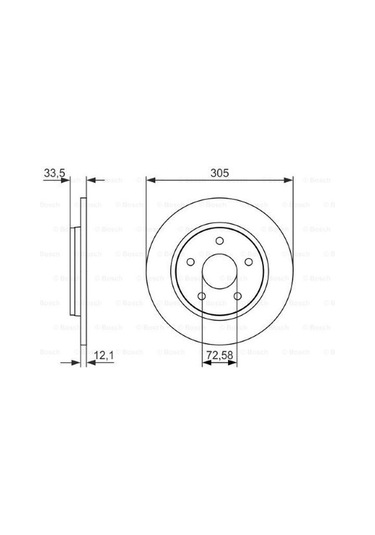 Fiat Freemont 2.0mjet 2011-2015 Bosch Arka Disk 2 Adet