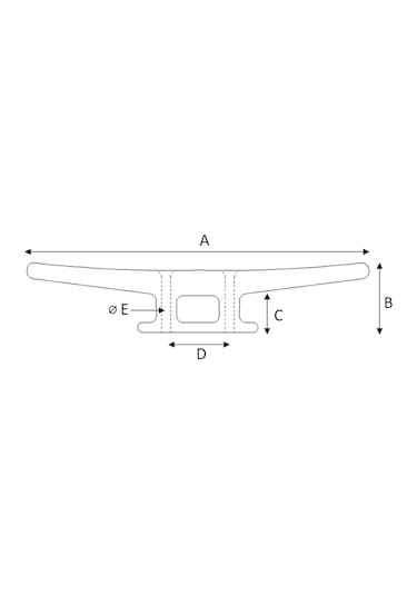 Koç Boynuzu 180x45MM Plastik Siyah