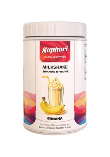 Saphori Muz Aromalı Milkshake & Smoothie İçecek Tozu 1 Kg 1 KG