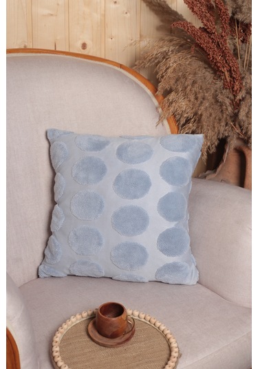 Luna Welsoft Jakarlı Dekoratif Kırlent Kılıfı 43x43 Cm - Ztluna0 KARIŞIK