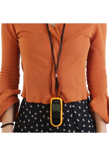 Vkemall El Tutanabilir Dijital Mini Rüzgar Hızı Ve Sıcaklık Ölçer - Led Işık, Mevcut/maksimum/ortalama Okuma, Çok Amaçlı Kullanım