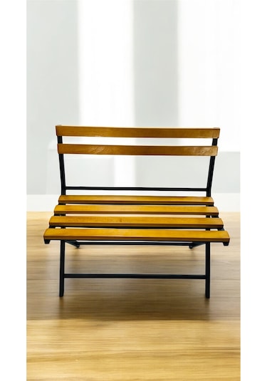 Modern Balkon Bahçe Mutfak Bistro Set Katlanır Masa-sandalye Sarı