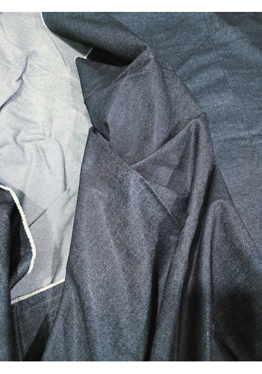 Denim Kot Kumaşı 160cm X 6,5 Metre Siyah