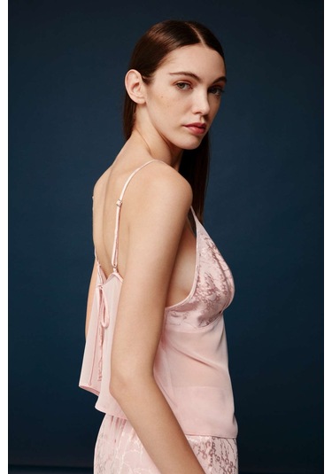 Bonnie&Clyde - Kadın Pudra Viskon Şort Takımı  30014 Pudra