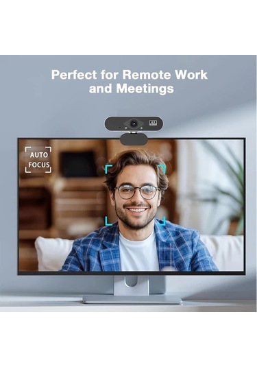 Dashanshop Exhqdr 8mp 4k Usb Otofokus Web Kamerası Zoom Canlı Yayın Görüntülü Görüşme İçin