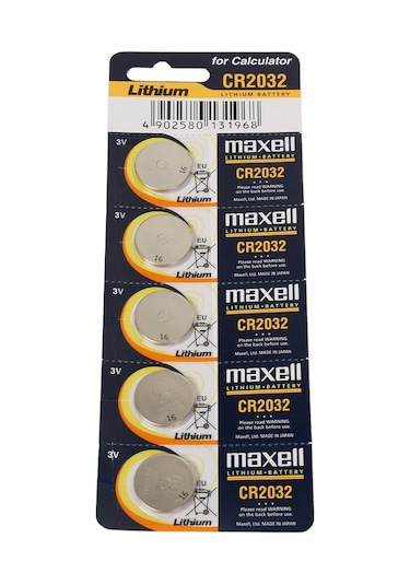 Maxell CR2032 3 V Lityum Düğme Pil 5 x 10'lu