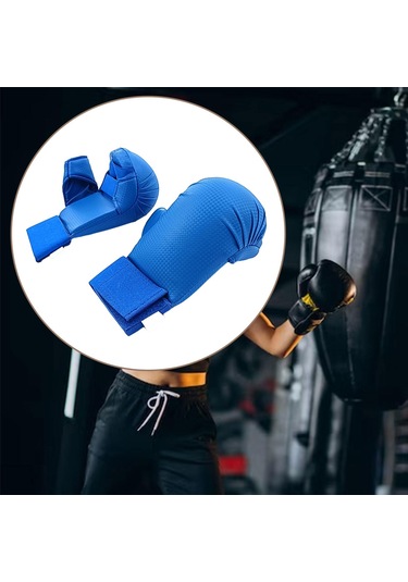 Suntek Boks Eldivenleri Deri Hafif Taşınabilir Mma Spor Mavi-xs Mavi Xs Mavi