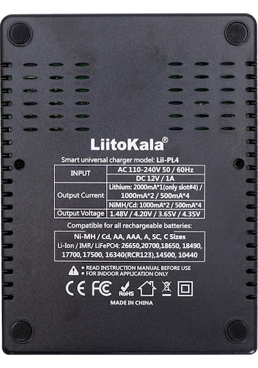 Novahub Çoklu Pil Şarj Cihazı: 3.7v-3.2v Akıllı Şarj, Li-ıon, Ni-mh, Lifepo4 İçin