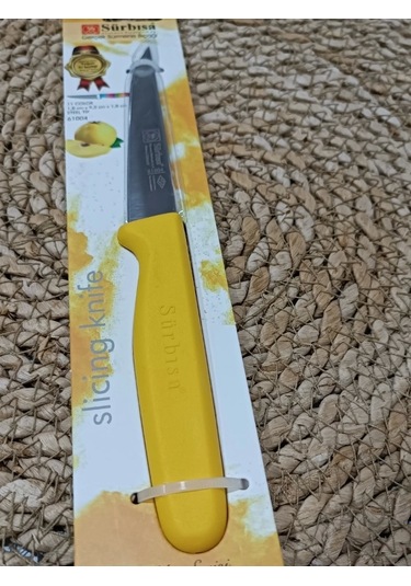 Sürmene 61004 Mutfak Bıçağı 9,50 Cm Sarı Çok Renkli