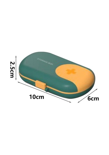 Pazly Yeşil Suntek Seyahat Magideal Hapı Düzenleyici Cep Çantası Çanta Og Yeşil