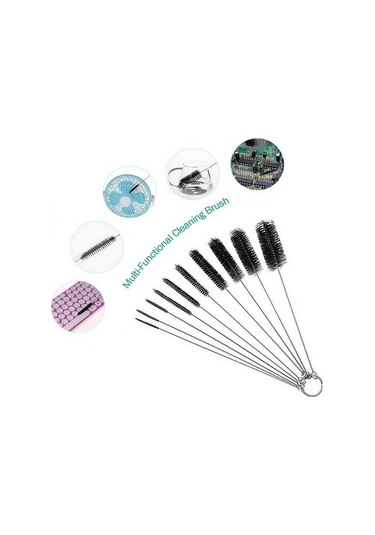 Flybuy Temizleme Fırçası 10 Parça Naylon Şerit Paslanmaz Çelik Ev Kullanımı